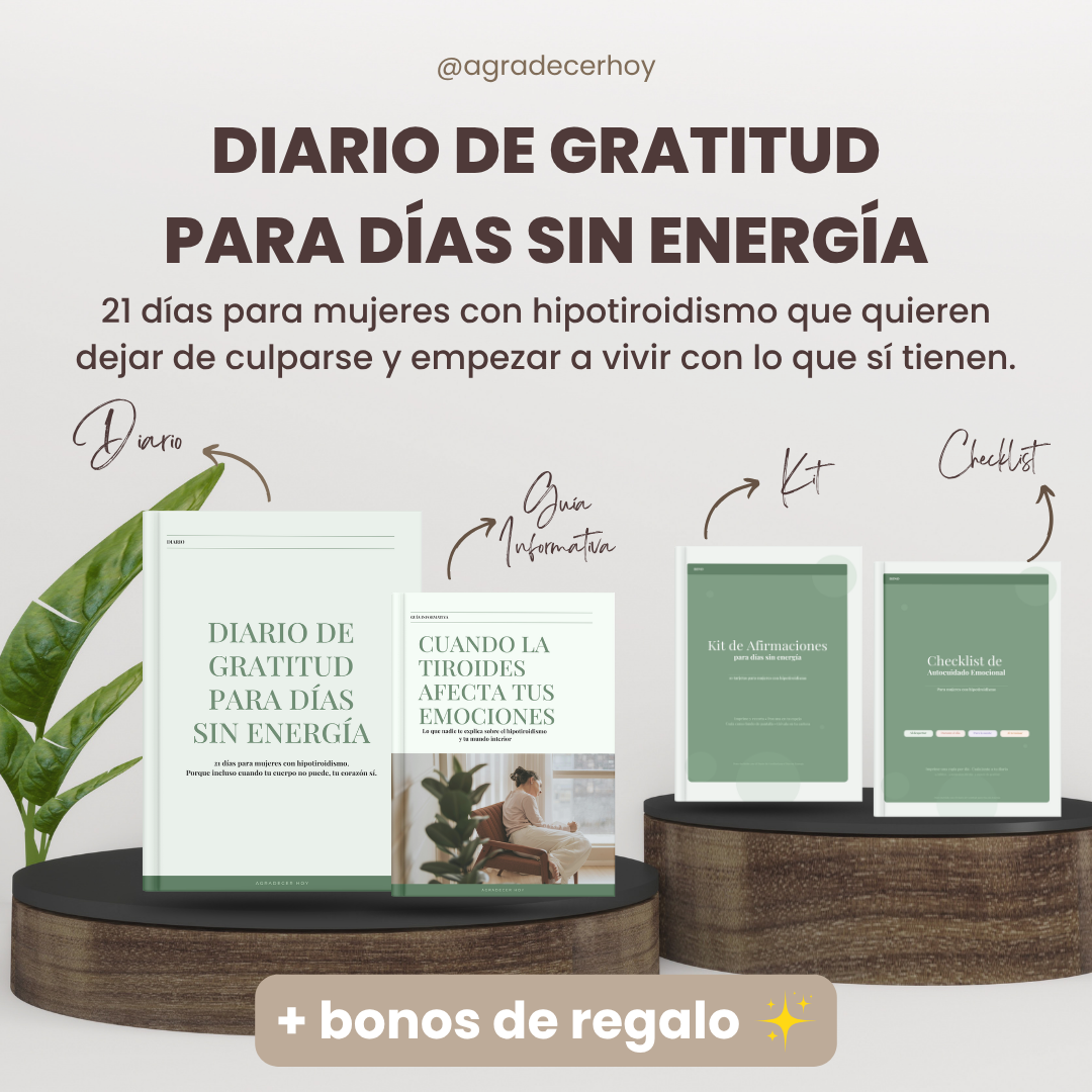 Pack "Aun Así, Gracias" - Tu kit completo de gratitud para días sin energía — Diario 21 días + BONOS